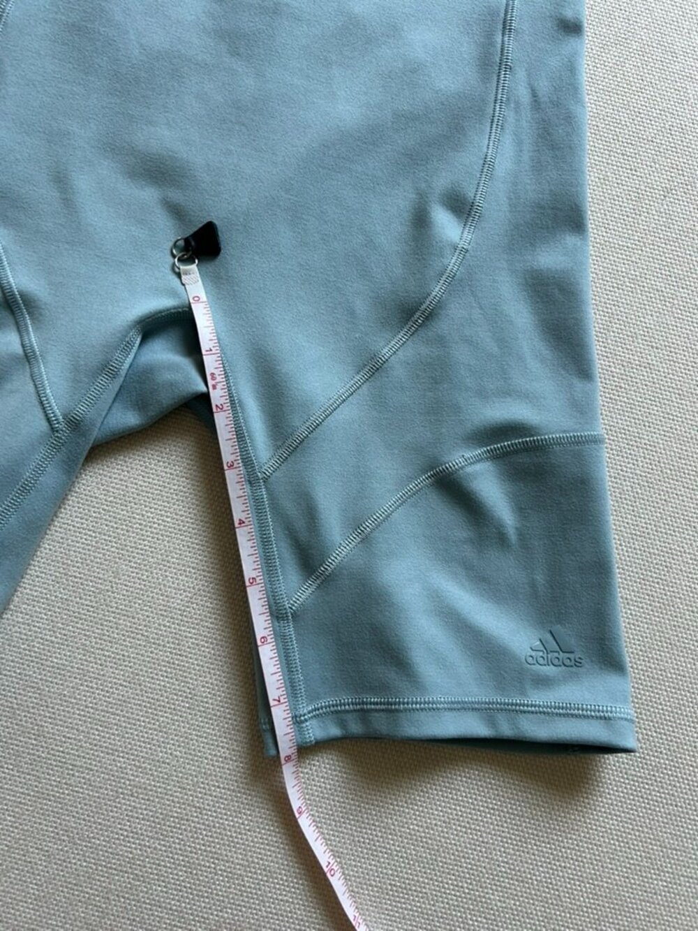 Adidas Bundle of Light Blue and Cream Yoga Bike Shorts - Picture 8 of 15